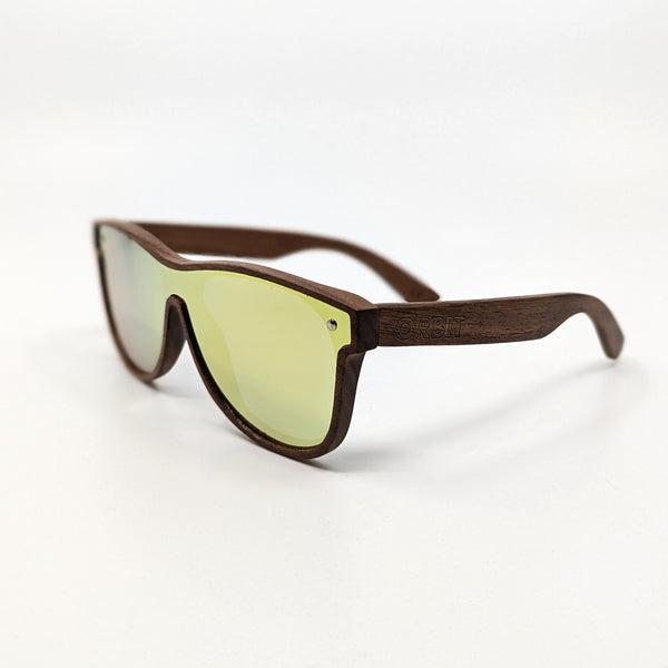 Orbit Wooden Sunglasses - Brown